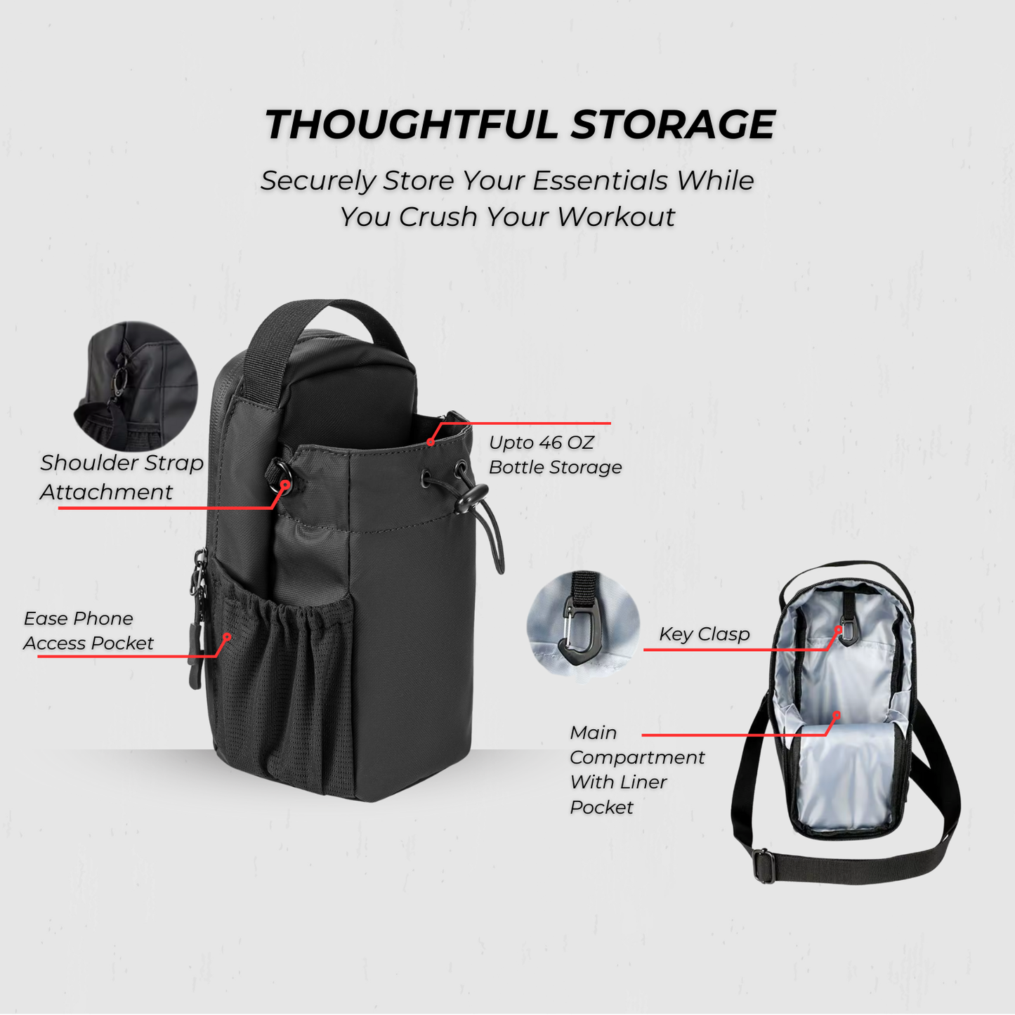 MagVault  ™ - Compact Magnetic Gym Bag